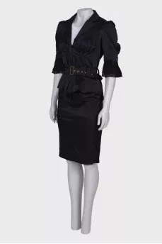 Black suit with frills