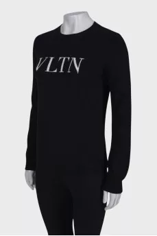 Black straight sweatshirt