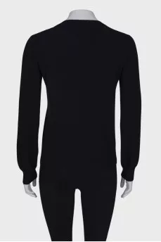 Black straight sweatshirt