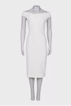White dress with a pattern