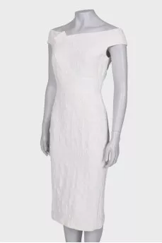 White dress with a pattern