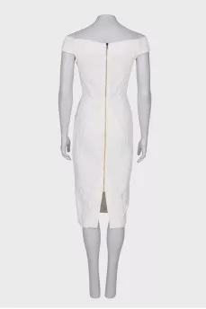 White dress with a pattern