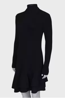 Asymmetric hem dress with tag