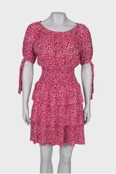 Pink animal print dress