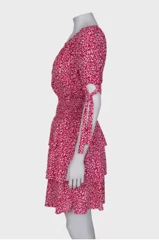Pink animal print dress