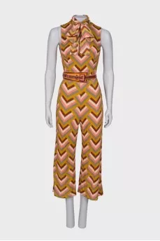 Jumpsuit in geometric print