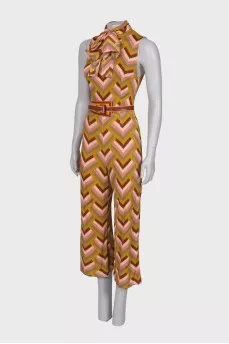 Jumpsuit in geometric print