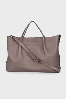 Brown leather bag