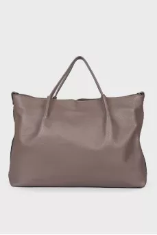 Brown leather bag