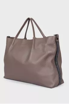 Brown leather bag
