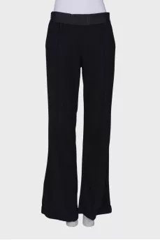 Wool palazzo trousers