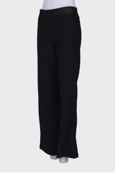 Wool palazzo trousers