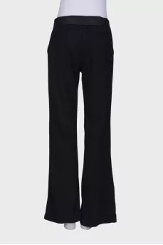 Wool palazzo trousers