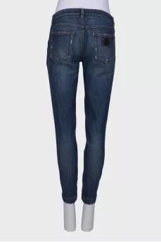 Blue ripped jeans
