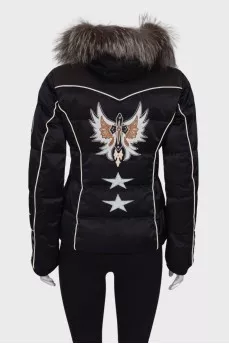 Jacket with patches