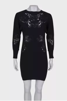 Black dress with lace