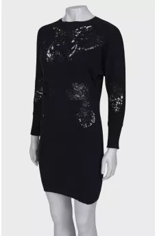 Black dress with lace