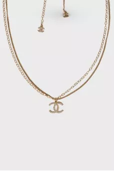 Necklace - strap with double chain