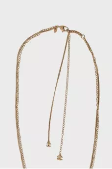 Necklace - strap with double chain