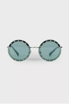 Turquoise rhinestone sunglasses