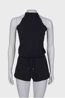 Off shoulder black jumpsuit