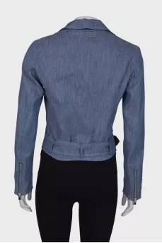Denim jacket with embroidery