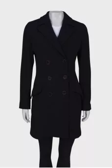 Black wool coat