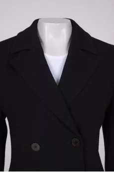Black wool coat