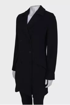 Black wool coat