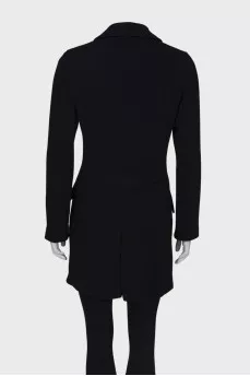 Black wool coat