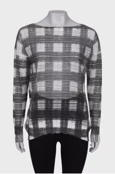 Printed translucent longsleeve