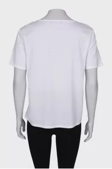 White T-shirt with decor