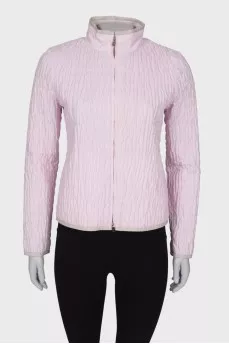 Pink quilted jacket