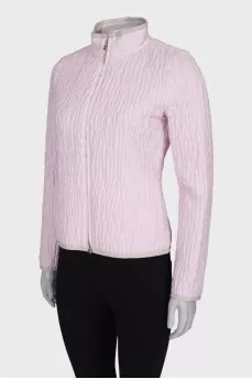 Pink quilted jacket