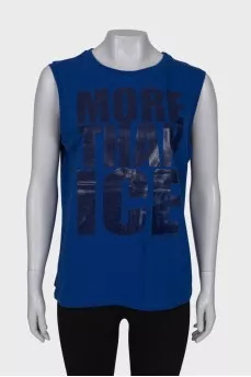 Blue print top