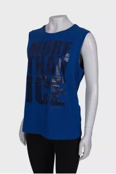 Blue print top