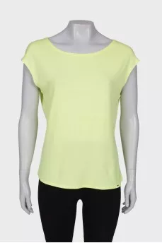 Light green plain T-shirt