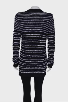 Black striped sweater