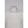 White shift sweater
