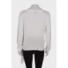 White shift sweater