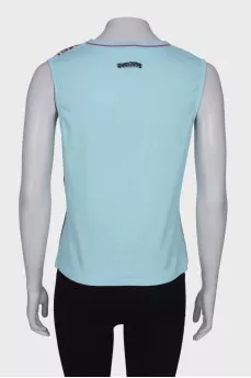 Blue T-shirt in print