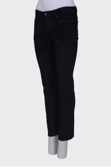 Corduroy black trousers