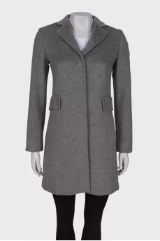 Gray wool coat
