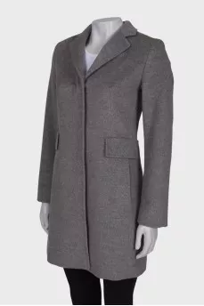 Gray wool coat