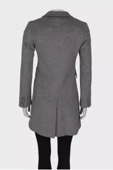 Gray wool coat