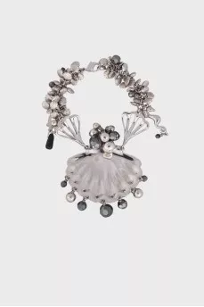 Bracelet with decor and rhinestones