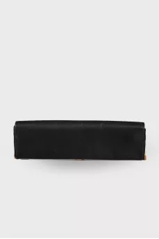 Textile clutch with decor