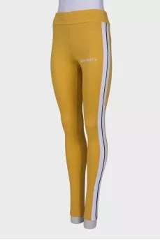 Yellow sports trousers