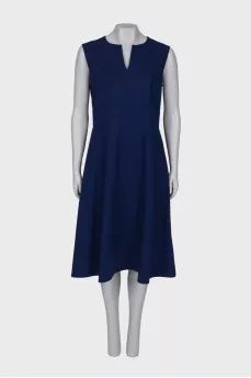 Navy blue dress with pockets