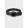 Lacquered black belt